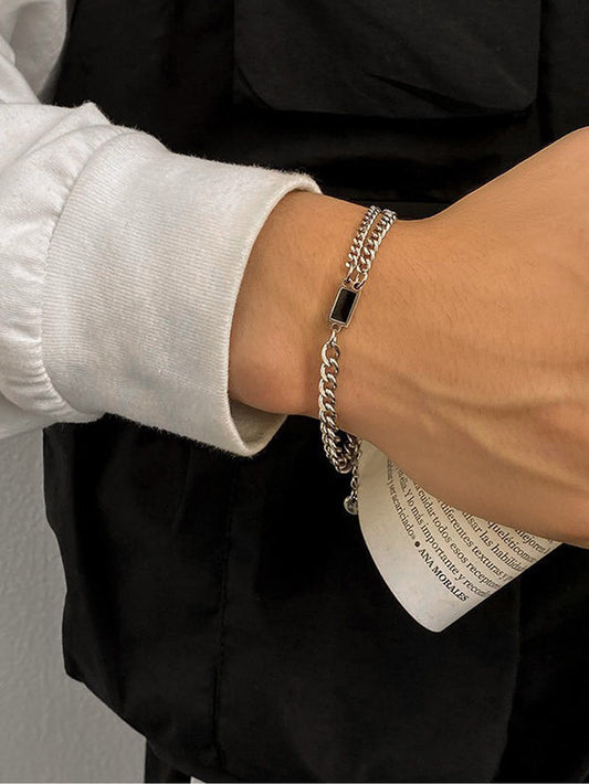 Pulsera Eslabon Negro