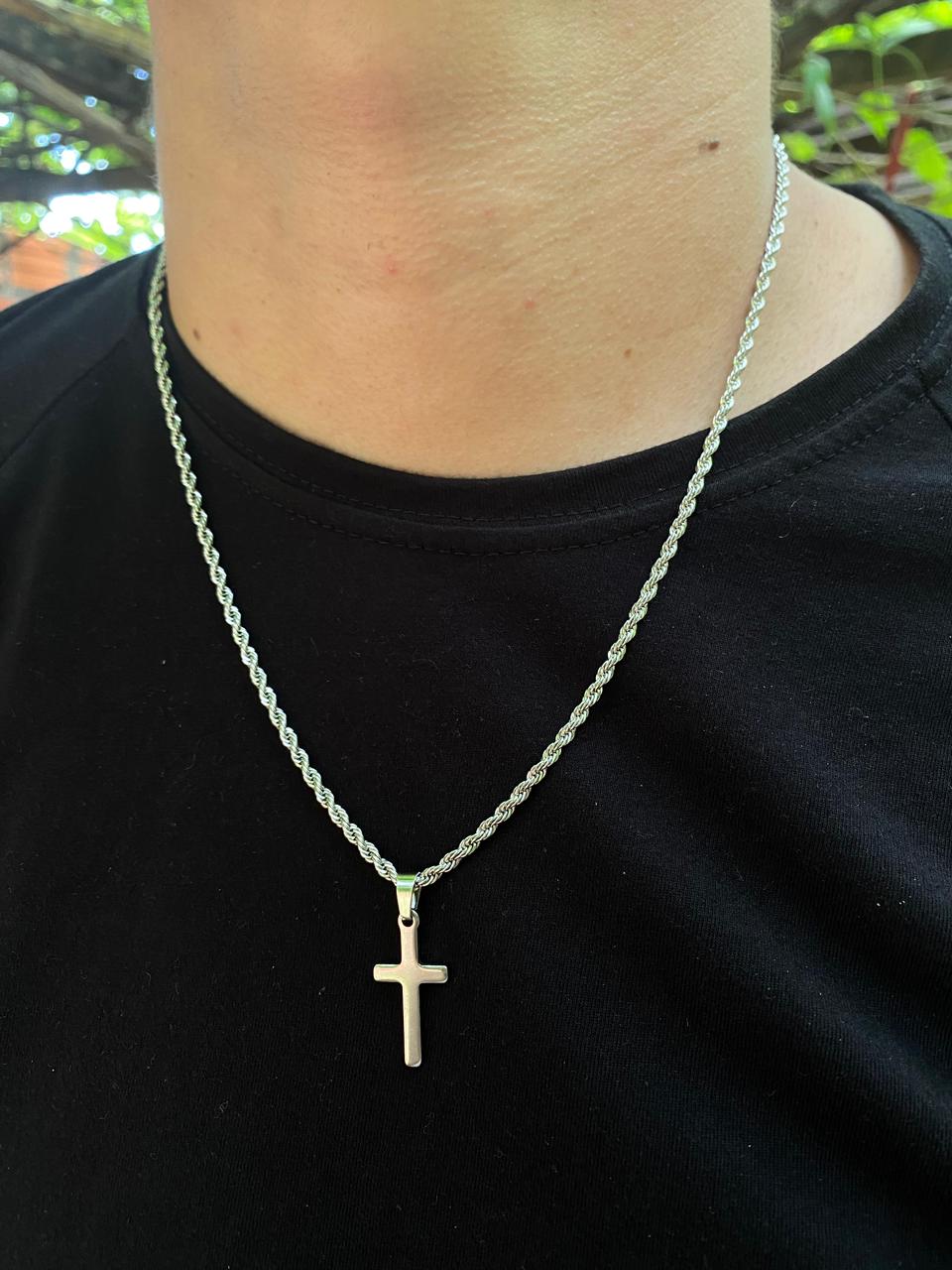 Collar torzal con cruz