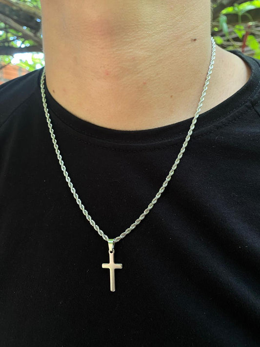 Collar torzal con cruz