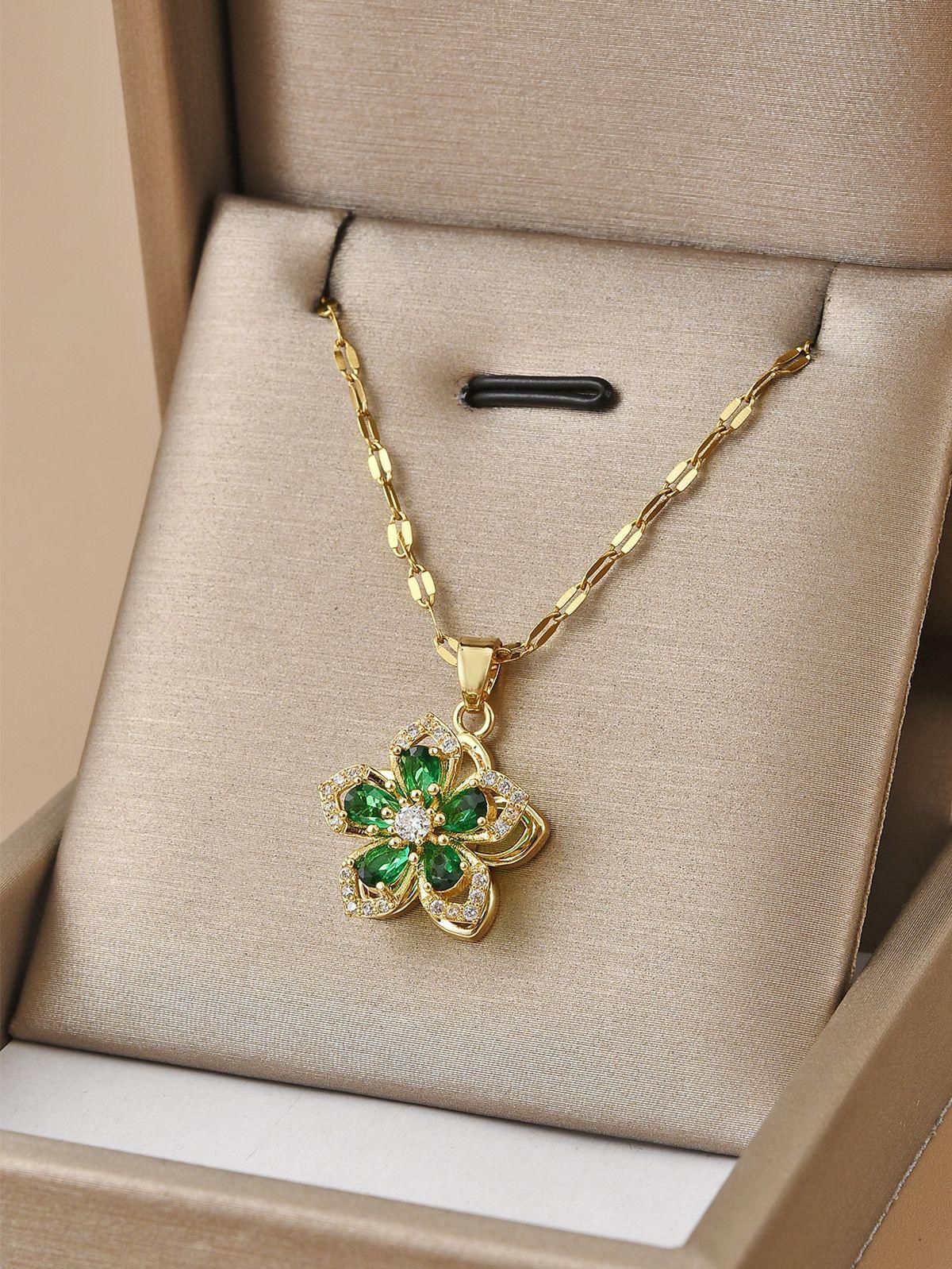 collar verde