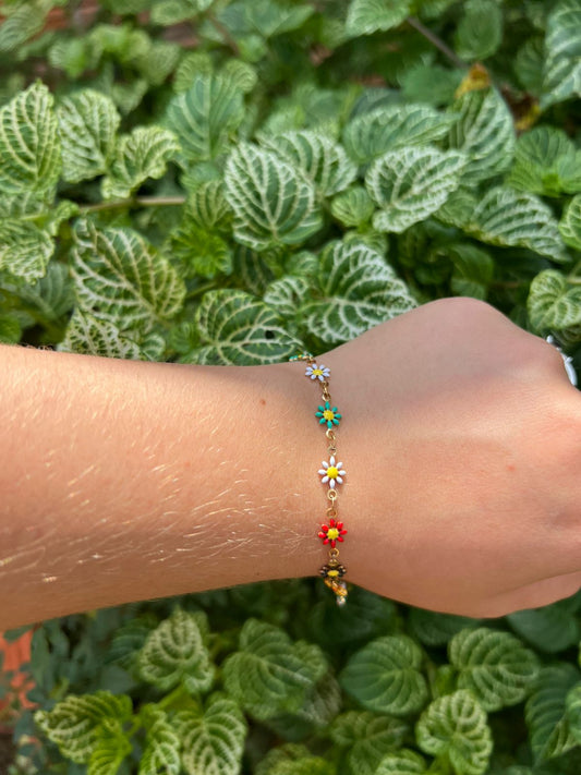 Pulsera primavera color arcoiris