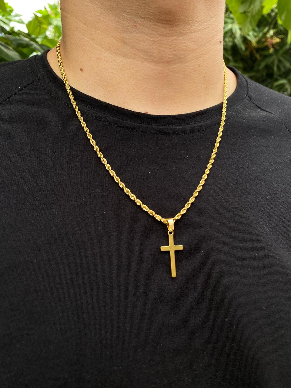 Collar torzal con cruz